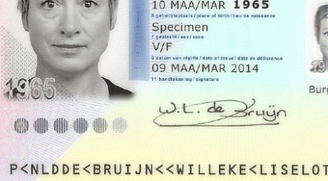 200dpi scan specimen passport NL MRZ